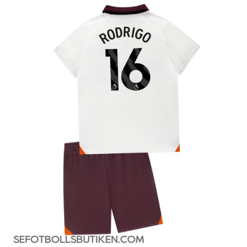 Manchester City Rodri Hernandez #16 Replika Babykläder Borta matchkläder barn 2023-24 Korta ärmar (+ Korta byxor)